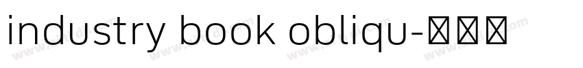 industry book obliqu字体转换 industry book obliqu字体转换